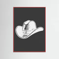 Black Cowboy Hat Poster – plakat og kunsttryk
