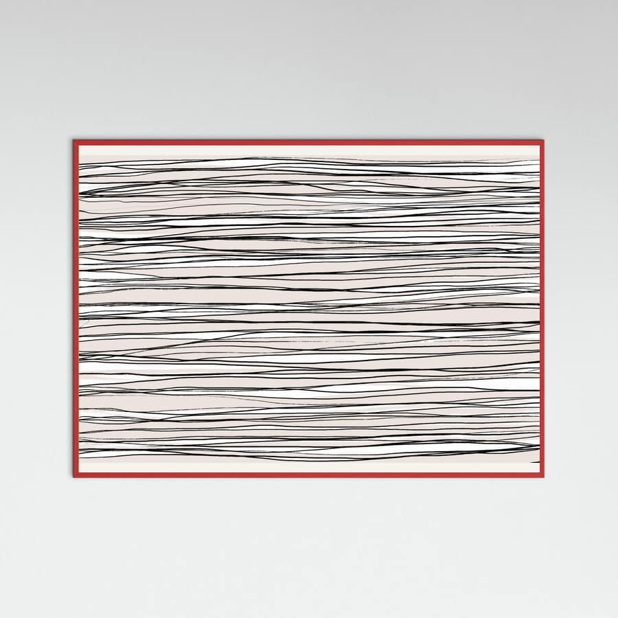 Black on Beige Lines Poster – poster and art print