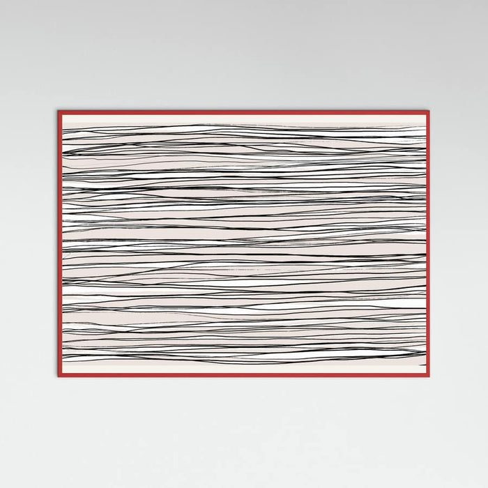 Black on Beige Lines Poster – poster and art print
