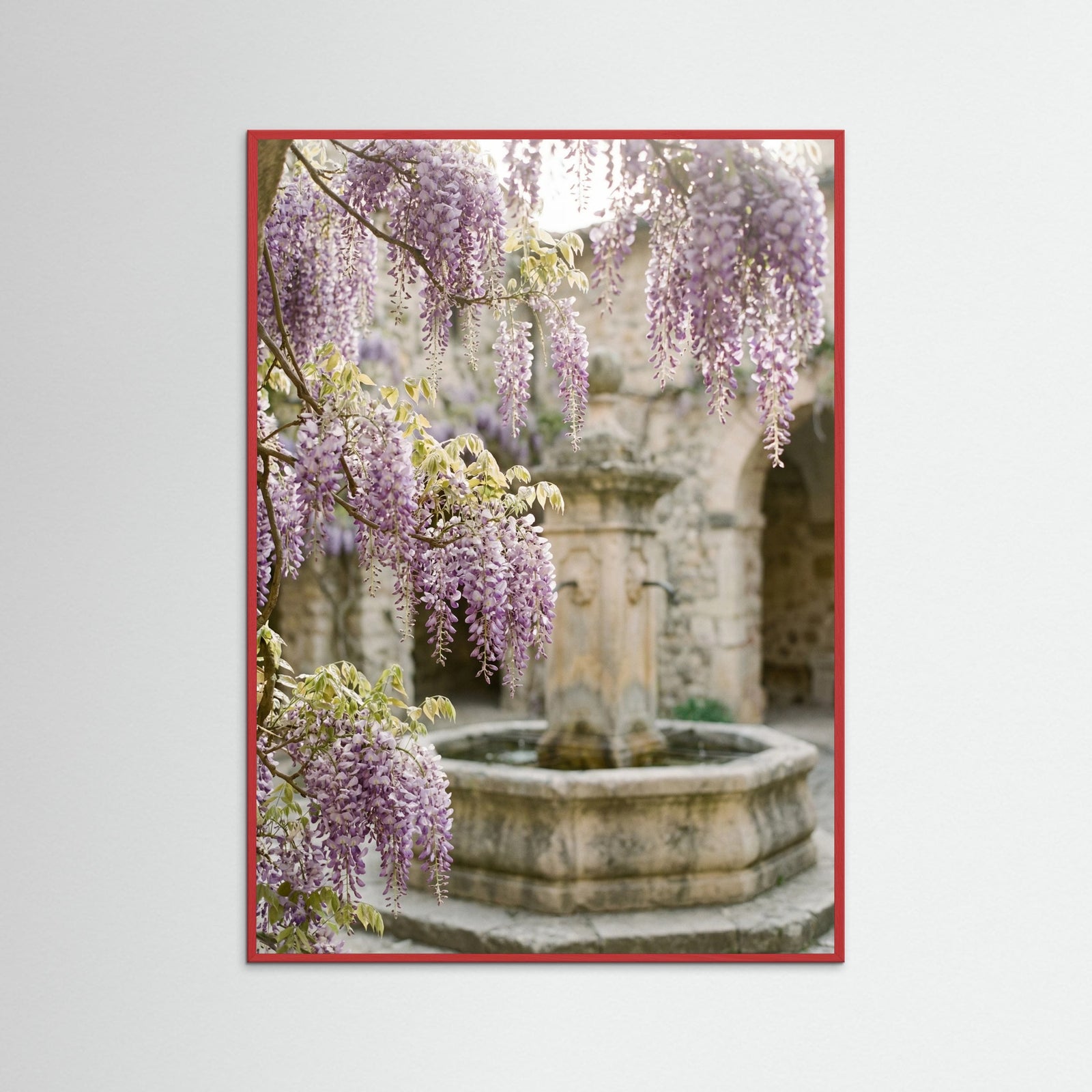 Red Wood Blossom Entrance