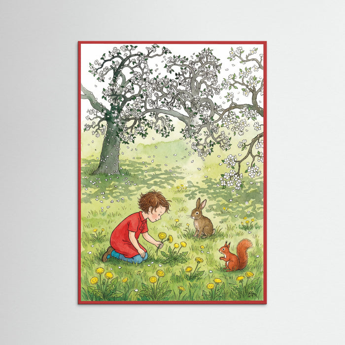 Red Wood Blossom Swing