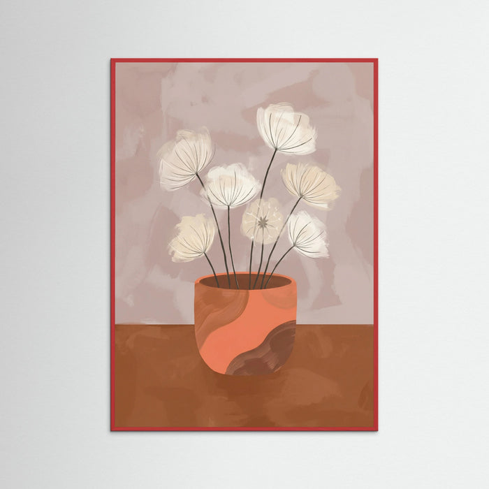Red Wood Blossom Vase