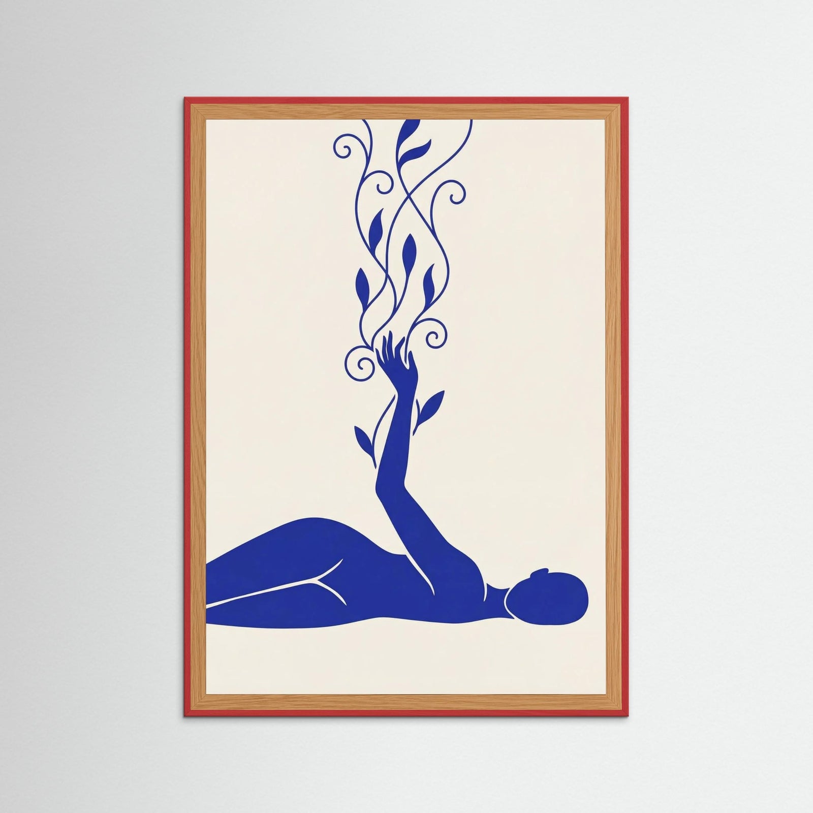 Red Wood Blue Contemplation