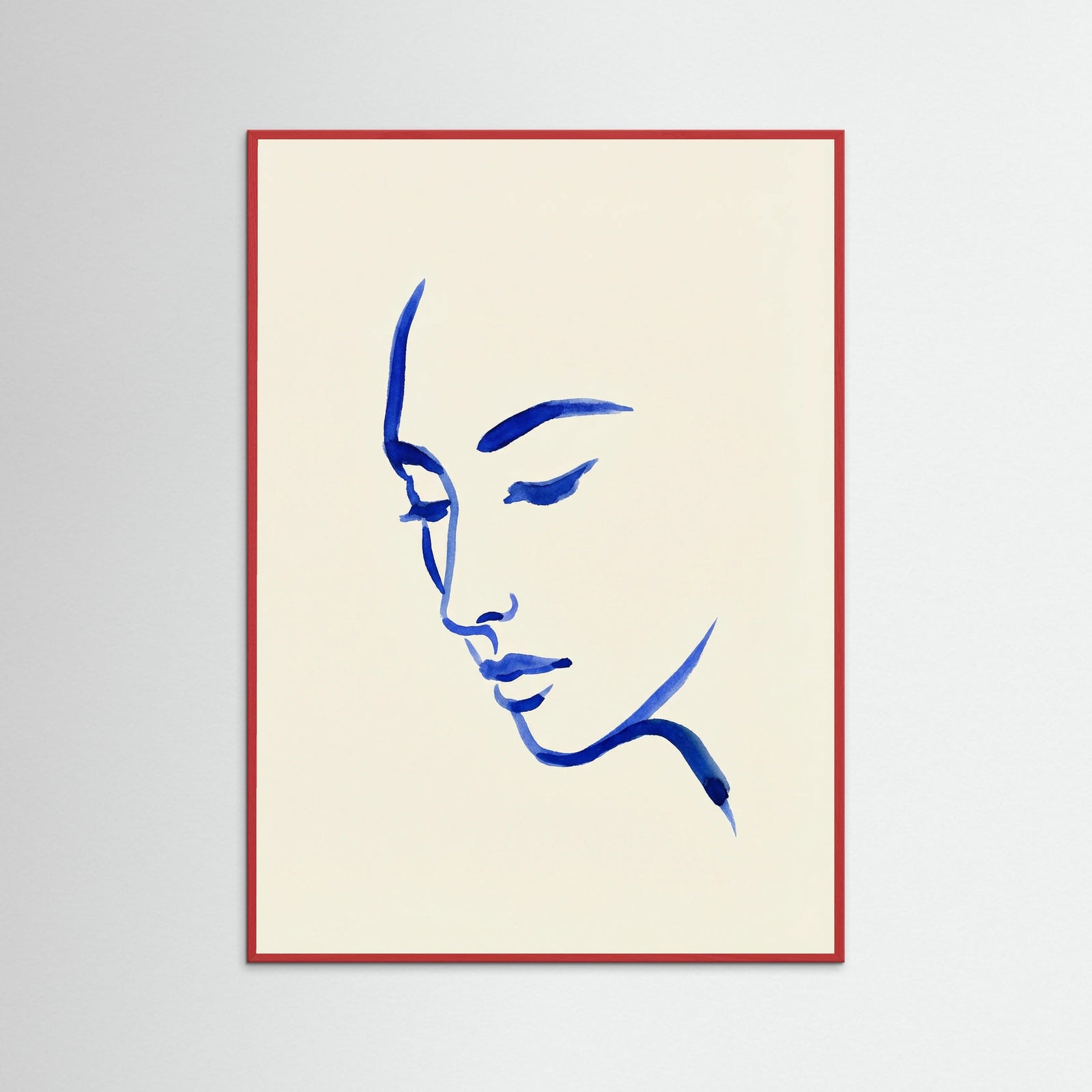 Red Wood Blue Contemplation