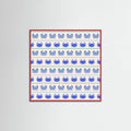 Poster Blue Crabs Nautical Pattern – poster e stampa artistica