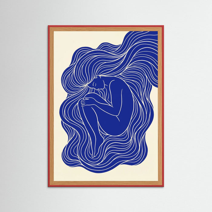 Red Wood Blue Embrace 1
