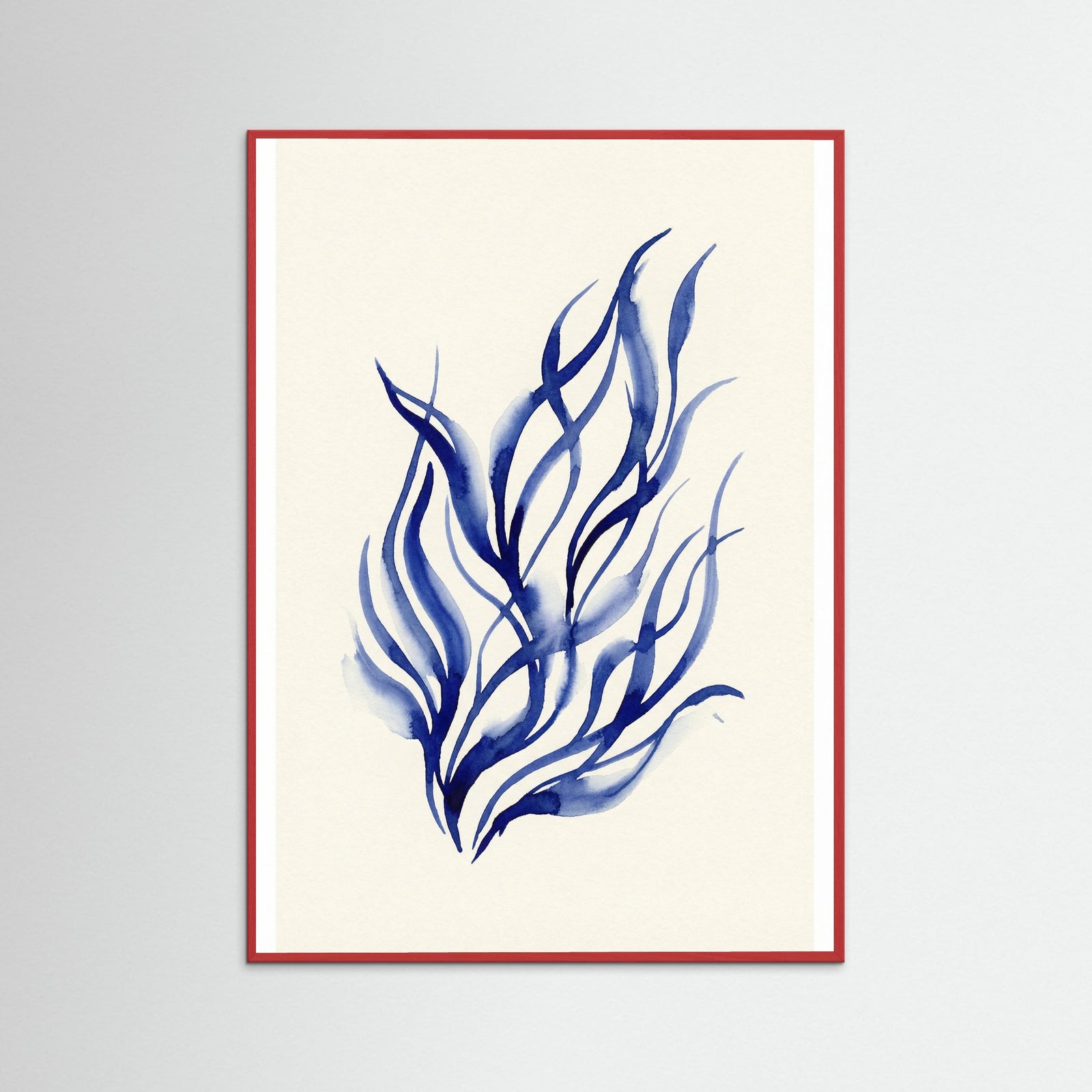 Red Wood Blue Embrace Blue