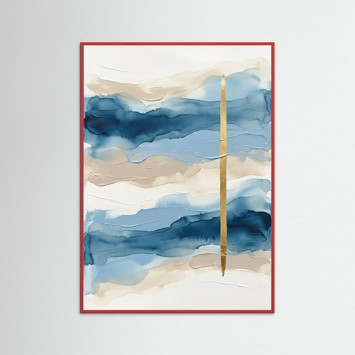 Blue Horizon Blocks – póster e impresión artística