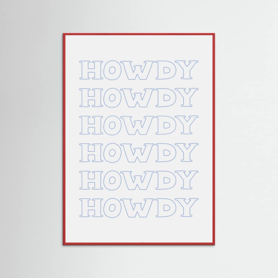 Plakat Blue Howdy – plakat i druk artystyczny
