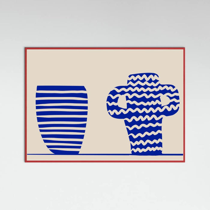 Blue Vases Poster – poster and art print