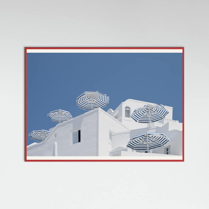 Plakat Blue and white – plakat i druk artystyczny