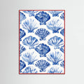 Blueshellpattern Poster – Poster und Kunstdruck
