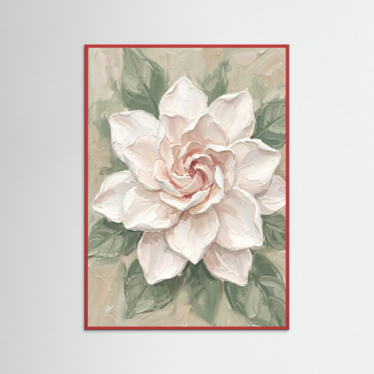 Red Wood Blushing Petals