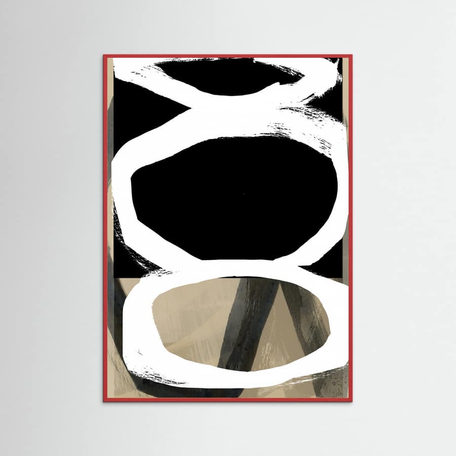 Bold Black On White No4 Poster – plakat og kunsttryk