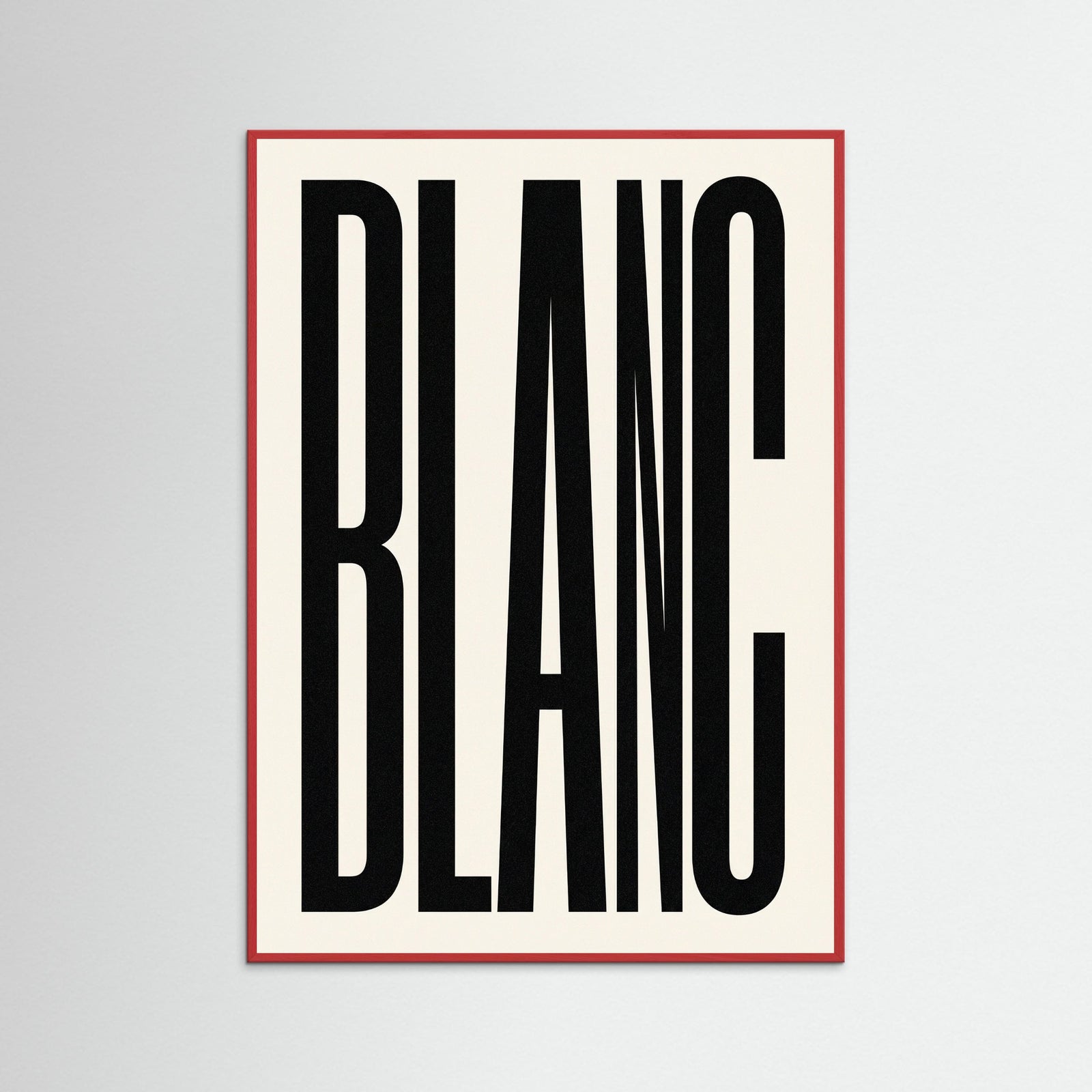 Red Wood Bold Noir Statement