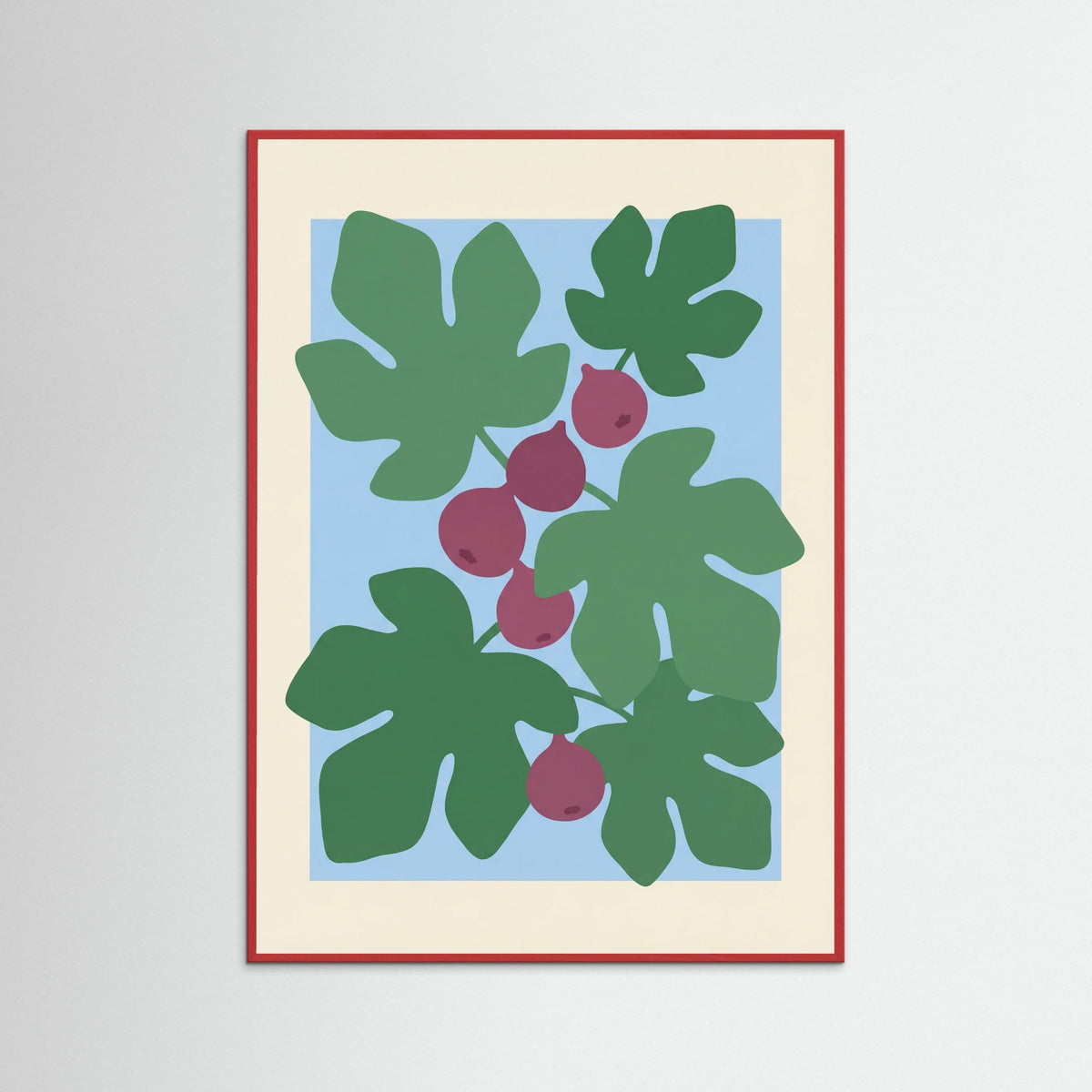 Red Wood Bold Poppies