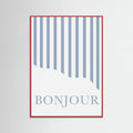 Póster Bonjour Stripes – póster e impresión artística