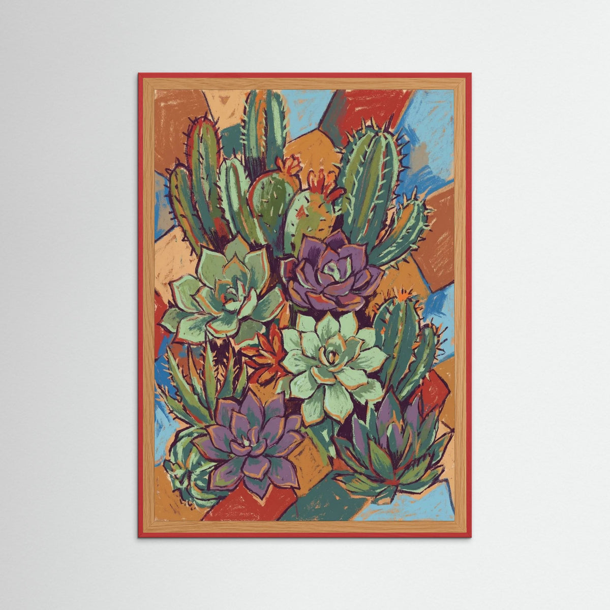 Red Wood Botanical Abstraction