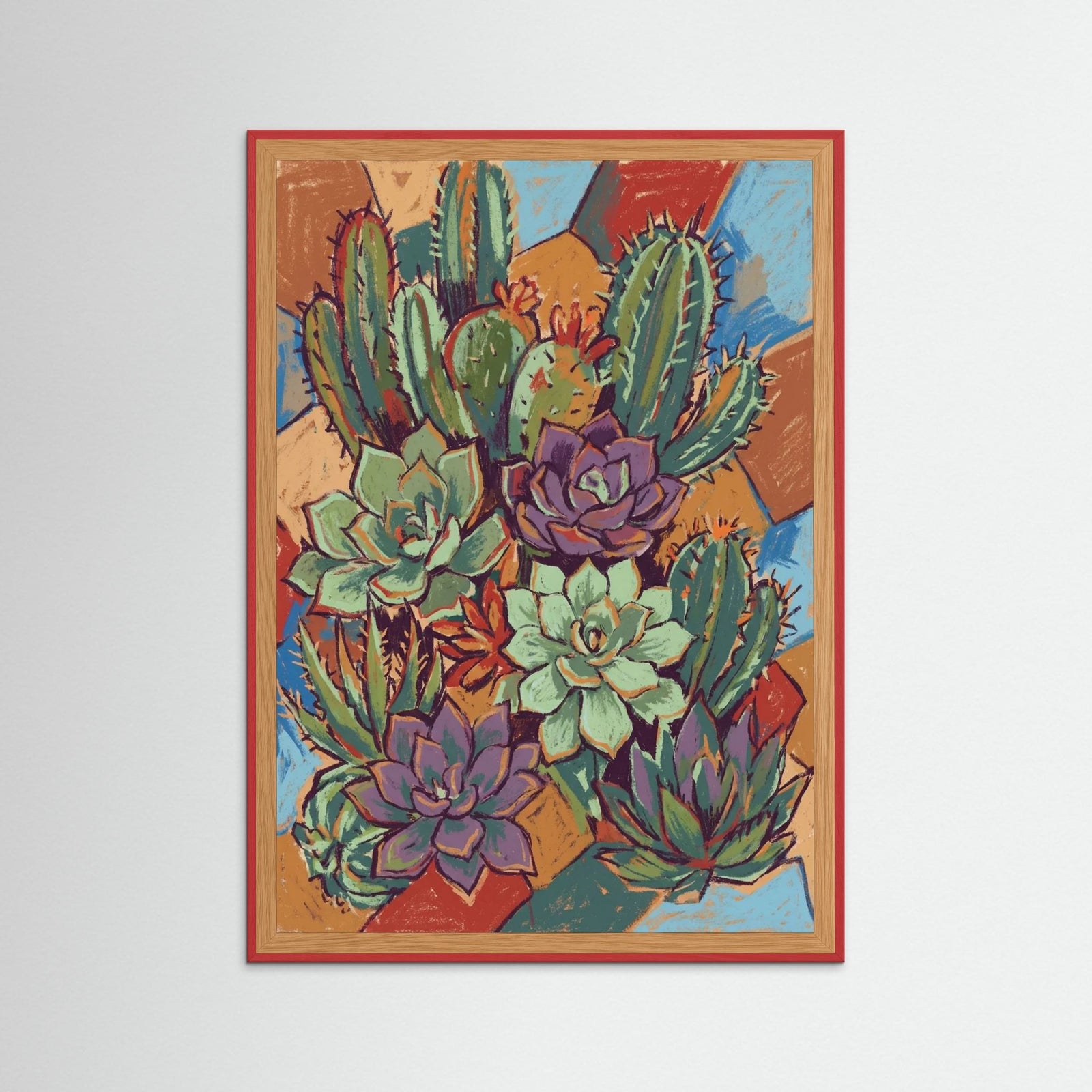 Red Wood Botanical Abstraction