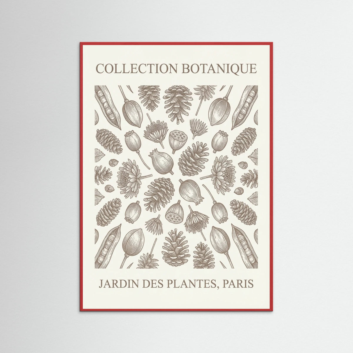 Red Wood Botanical Etchings