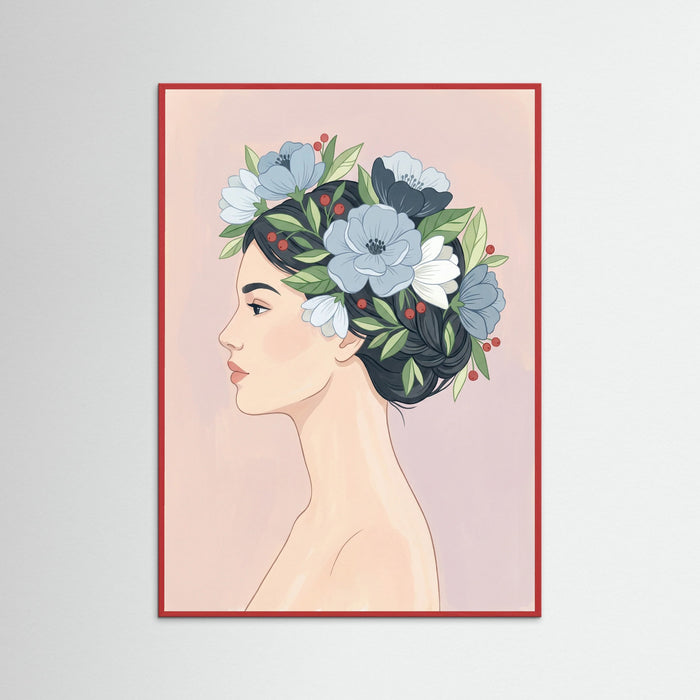 Red Wood Botanical Figure