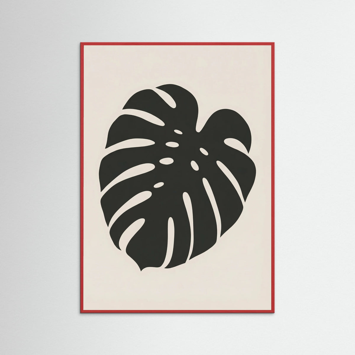 Red Wood Botanical Silhouette