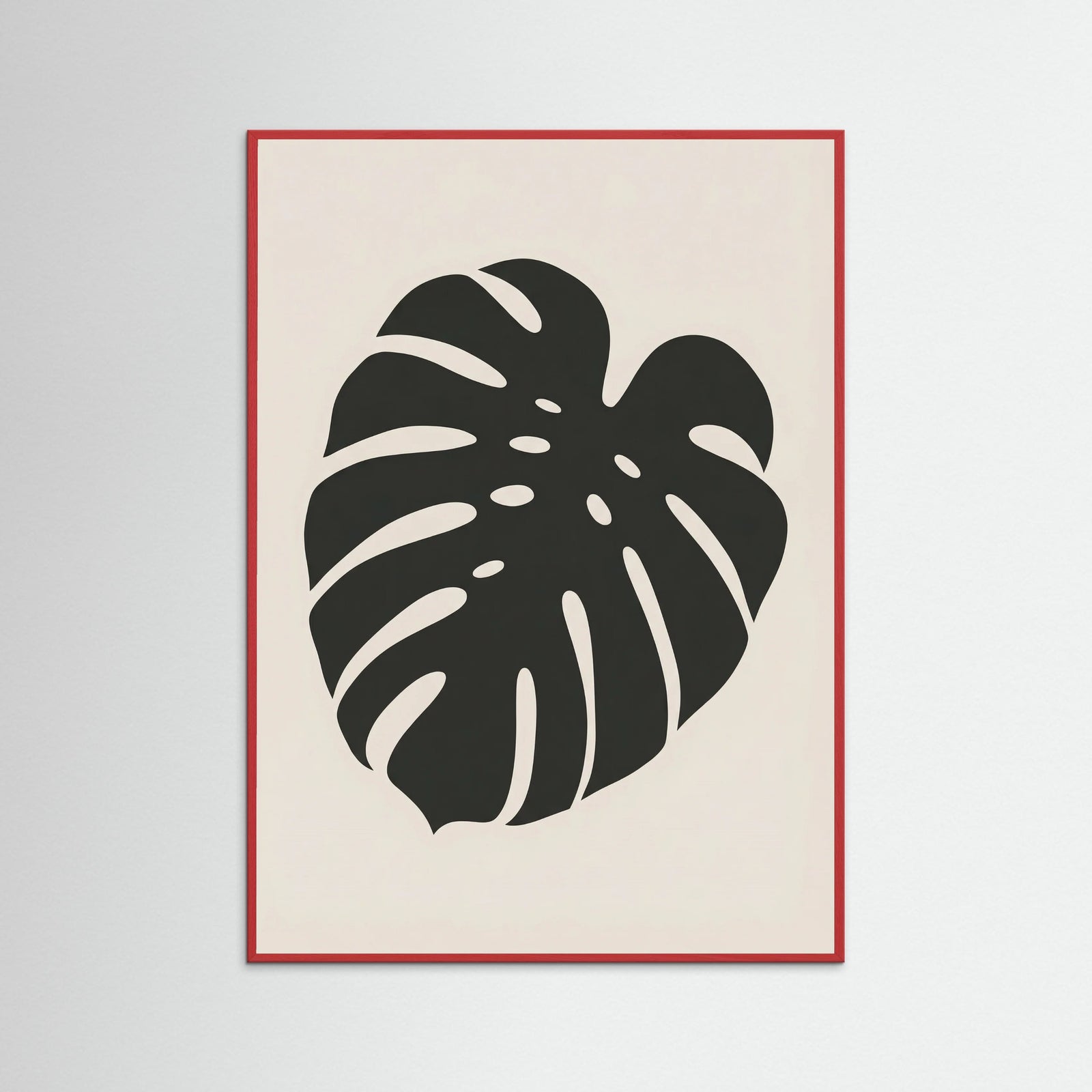 Red Wood Botanical Silhouette