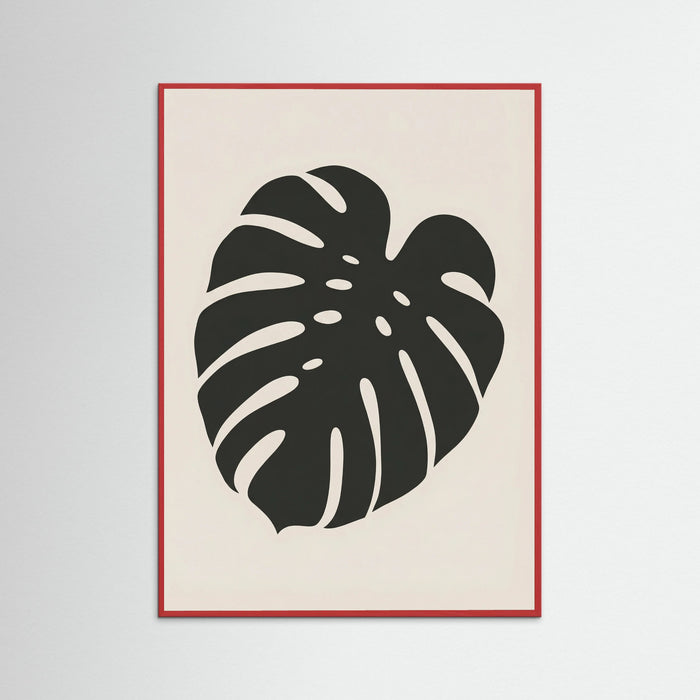 Red Wood Botanical Silhouette