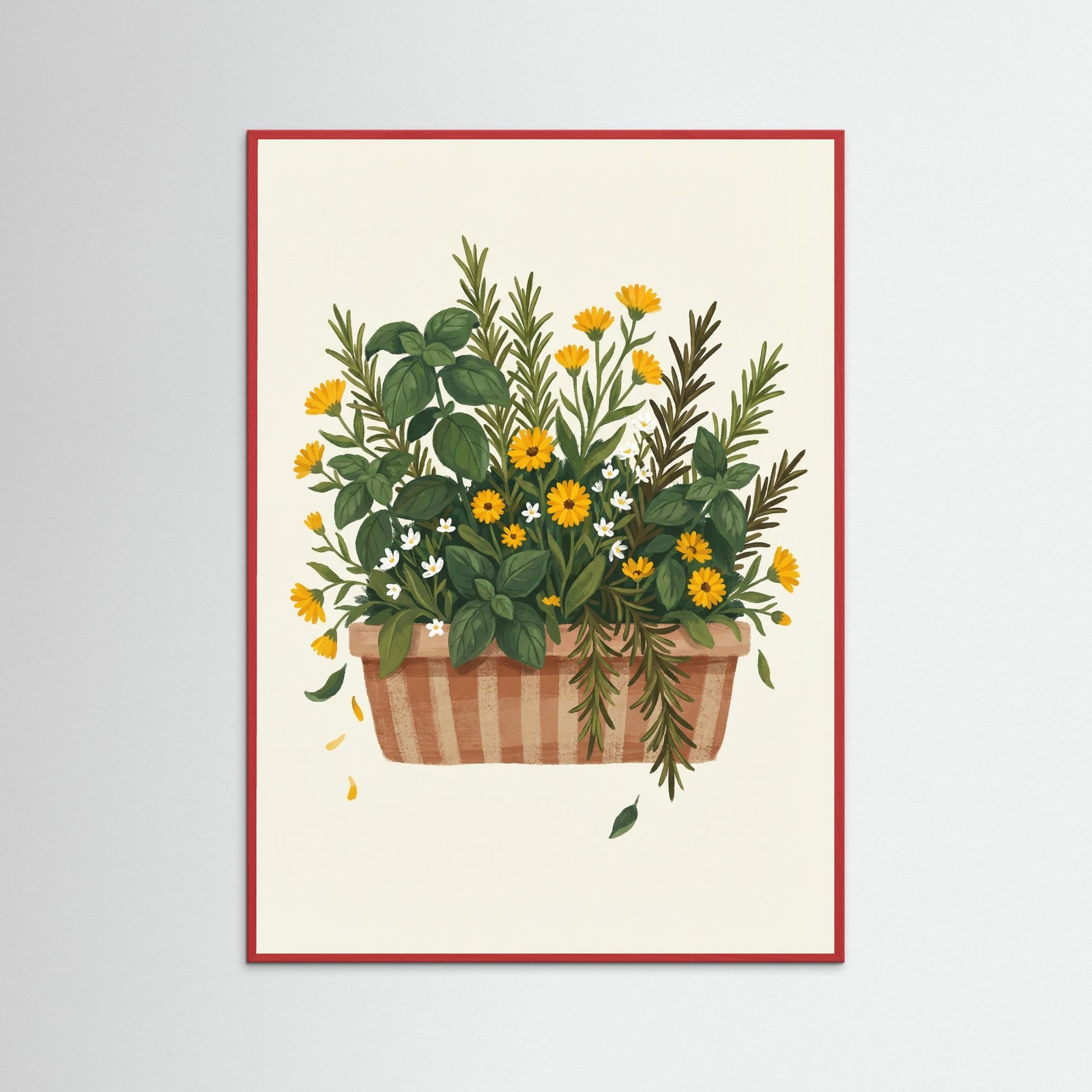 Red Wood Botanical Still Life