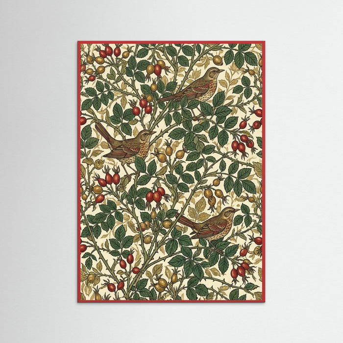 Red Wood Botanical Tapestry