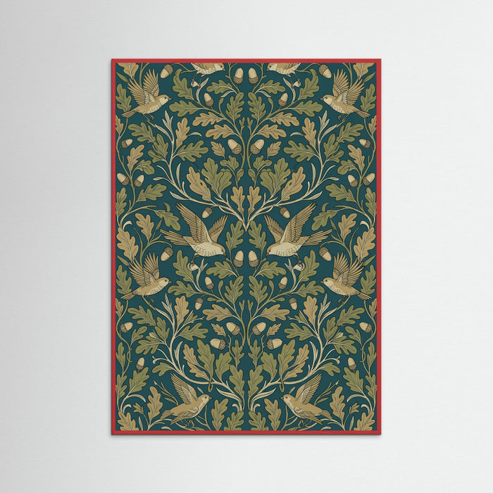 Red Wood Botanical Tapestry