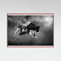 Red Wood Bucking Calf Ride Poster