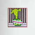 Red Wood Cactus In a Green Pot Poster