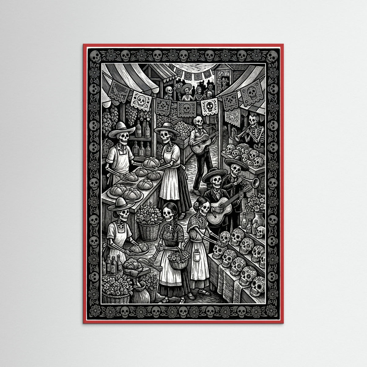 Red Wood Calavera Tapatia Chronicle