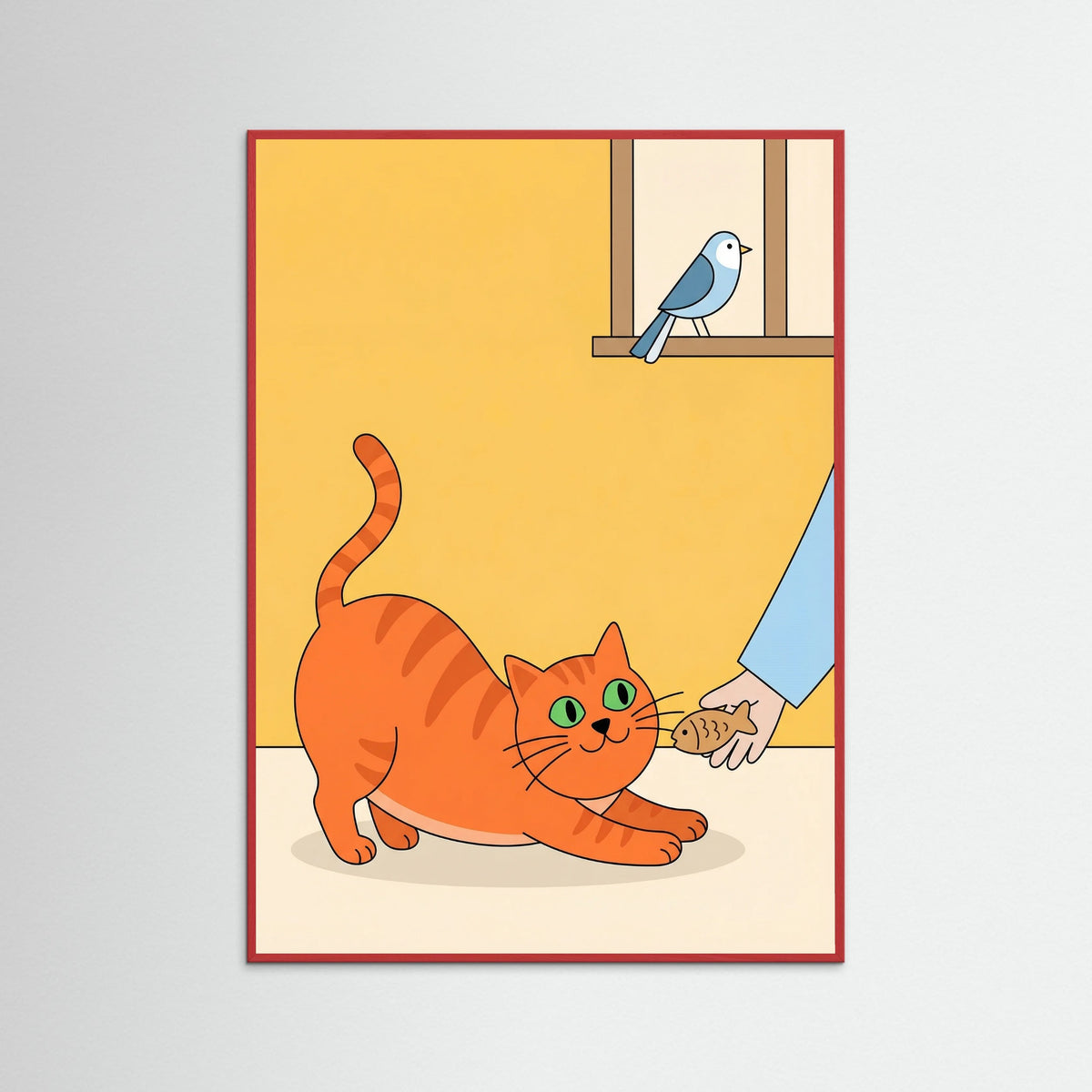 Red Wood Childish Pet Love