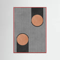Circles on black background 2 Poster – poster and art print