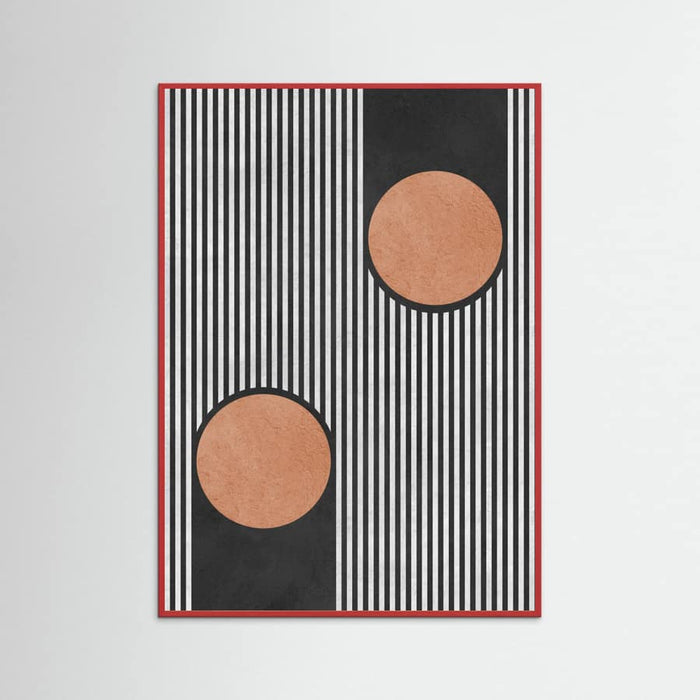 Circles on black background 2 Poster – poster and art print