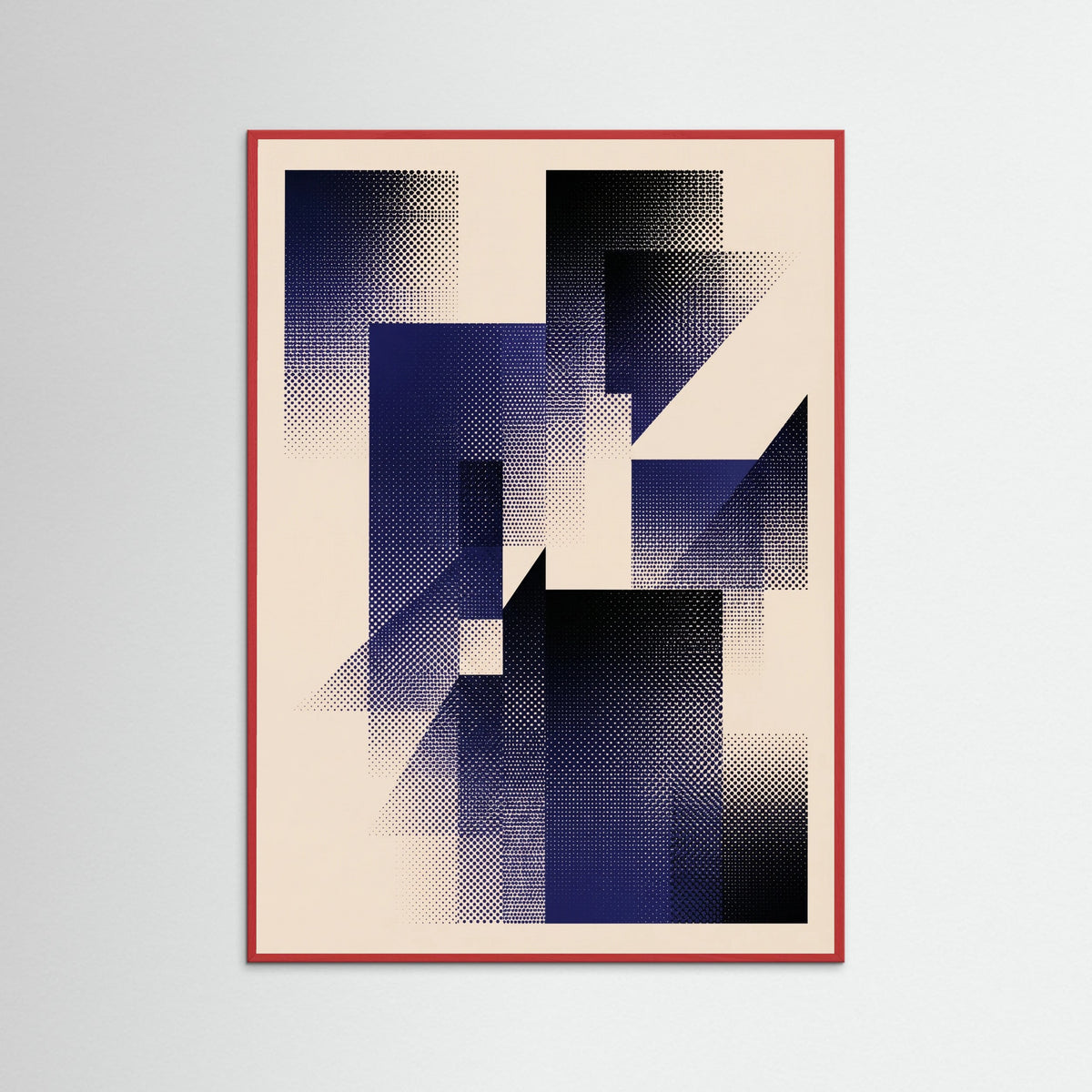 Red Wood Circular Gradient Dots