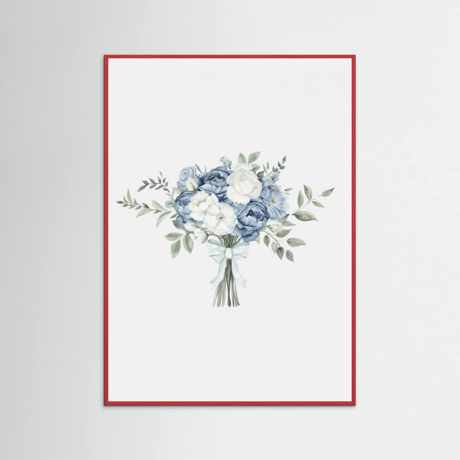 Coastal Bouquet With Bow Poster – poster and art print
