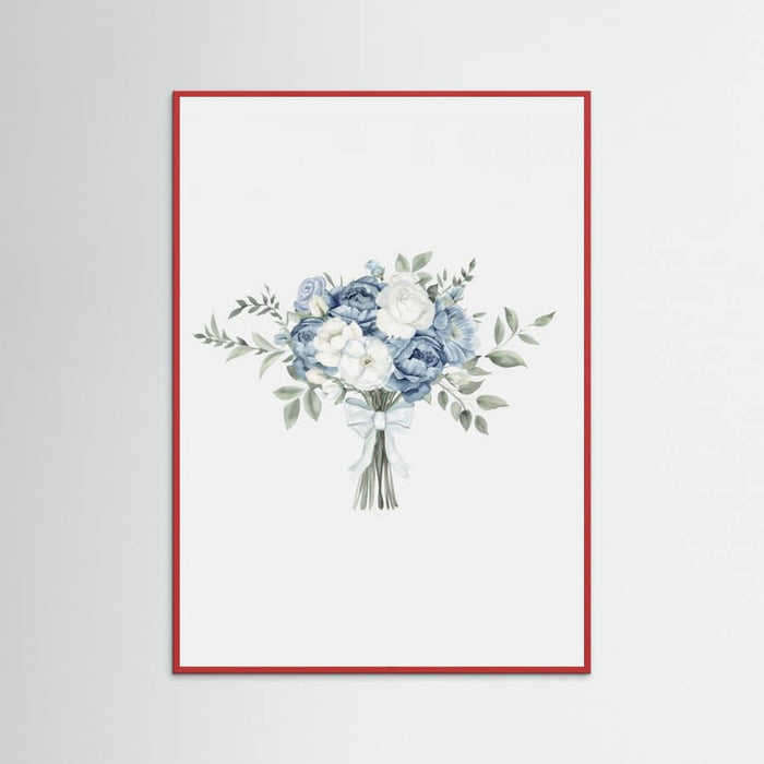 Coastal Bouquet With Bow Poster – poster and art print