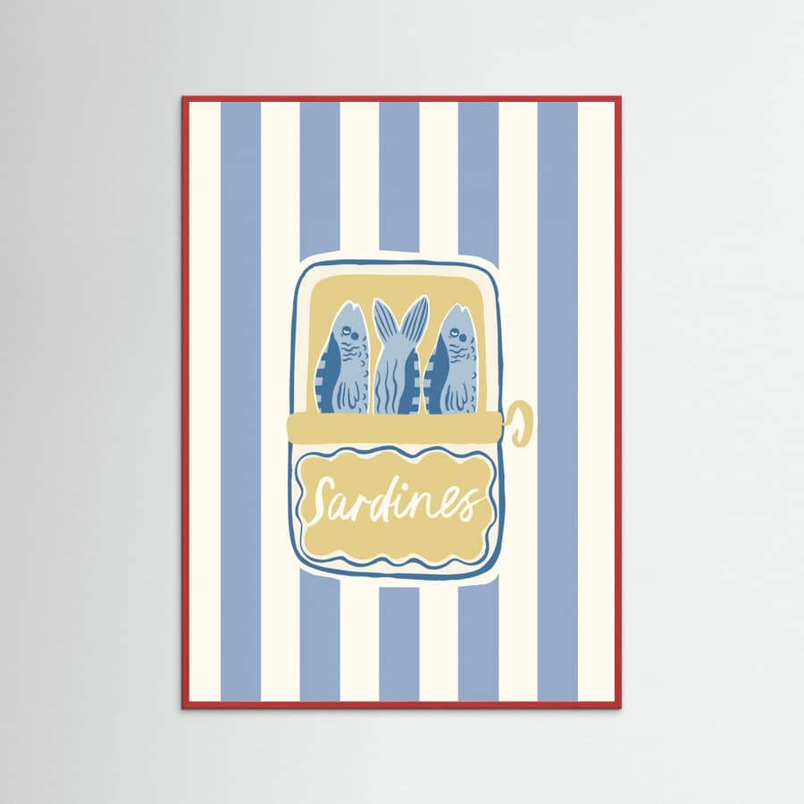 Coastal Sardines Poster – plakat og kunsttryk