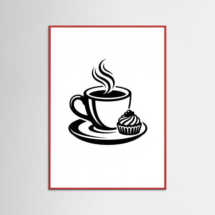 Red Wood Coffee Silhouette