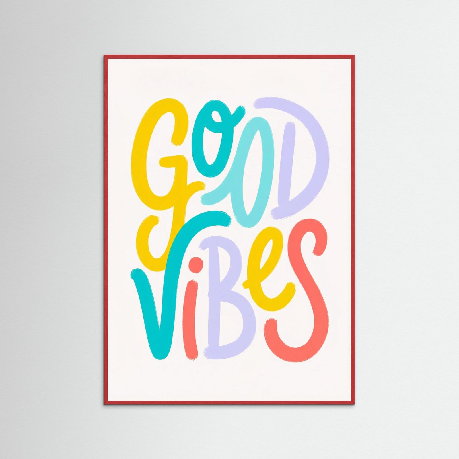 Red Wood Colorful Greeting