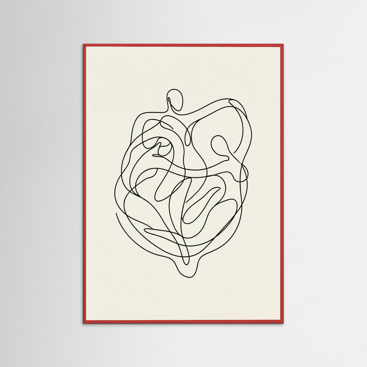 Red Wood Connected Faces