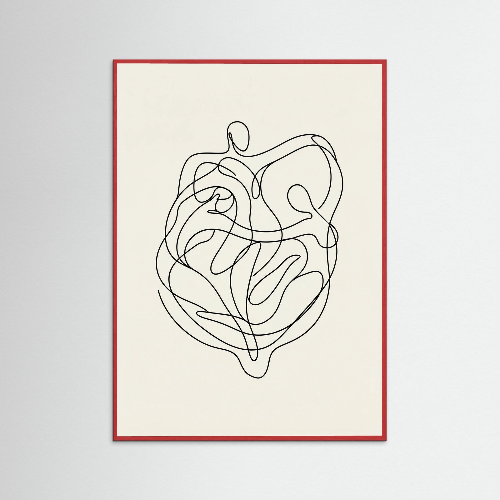 Red Wood Connected Faces