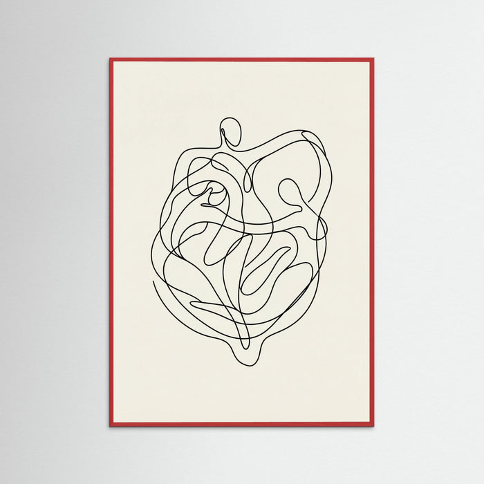 Red Wood Connected Faces