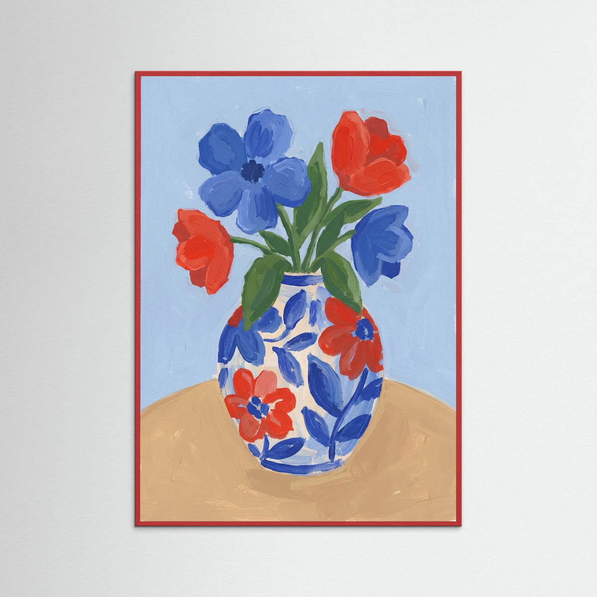 Red Wood Contemplative Bloom