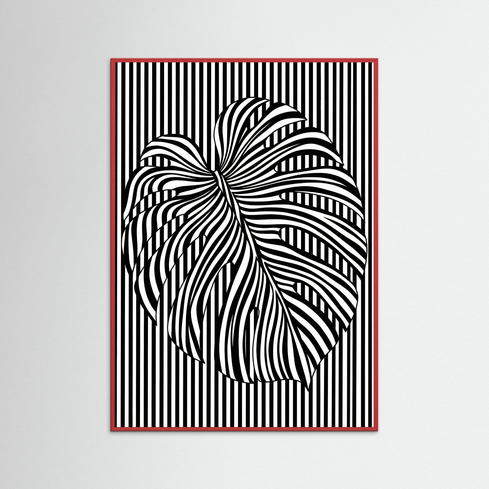 Red Wood Contrast Embrace