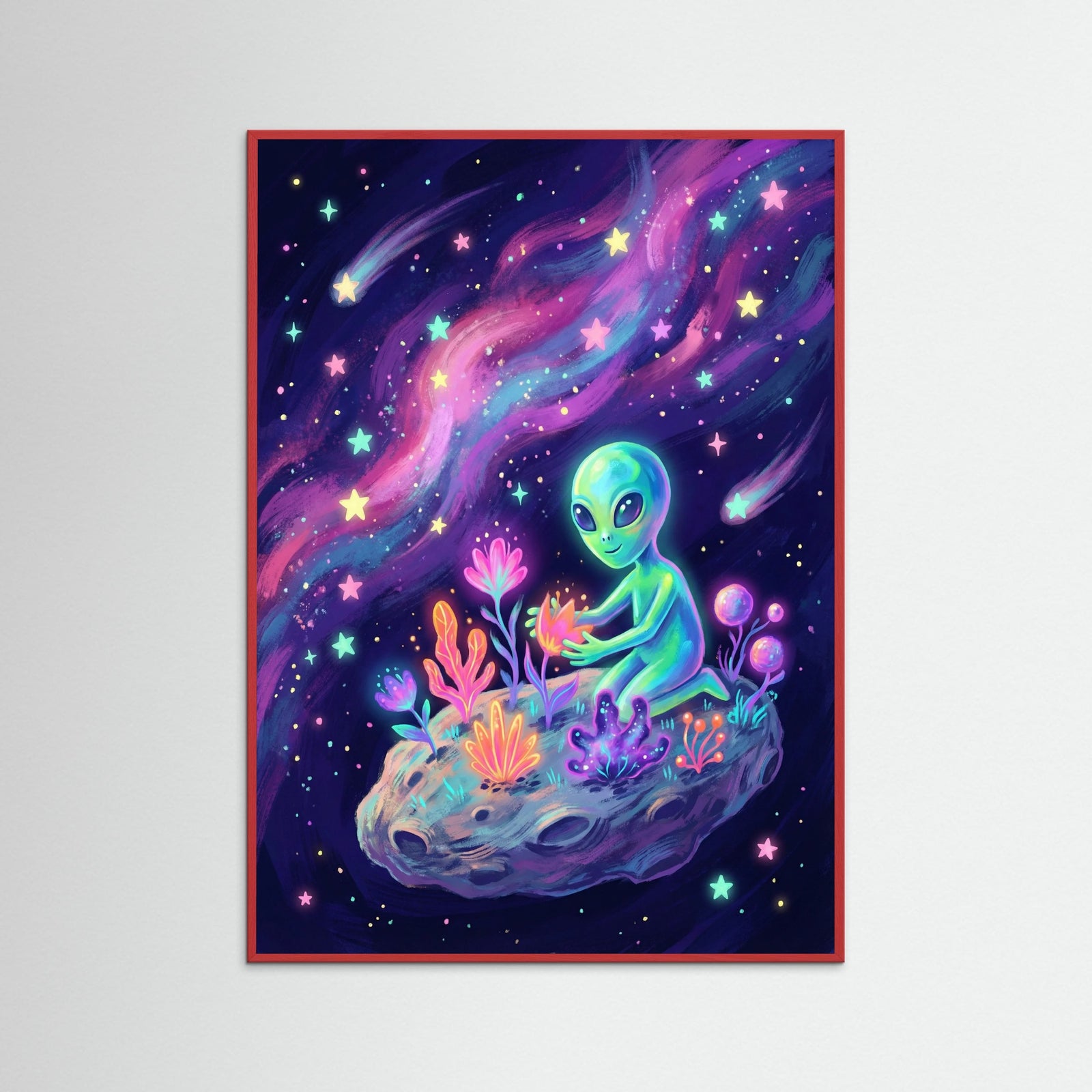 Red Wood Cosmic Dreamscape