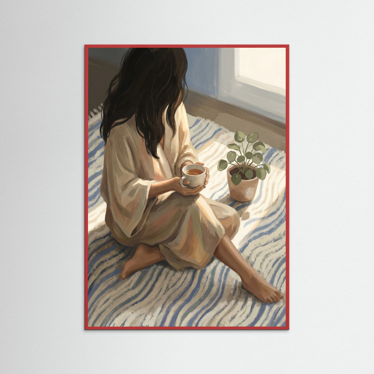 Red Wood Cozy Morning Read